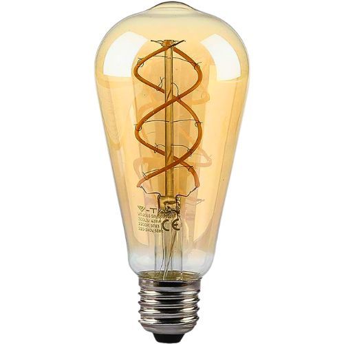 ŽARULJA LED 5W E27 FILAMENT-JANTAR ST64 1800K