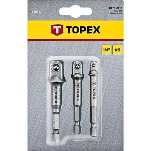 TOPEX SET ADAPTERA 1/4, 3/8, 1/2
