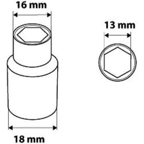 NEO KLJUČ NASADNI 1/4 13MM