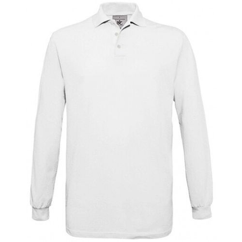 MAJICA POLO B&C SAFRAN DUGI RUKAV BIJELA XL