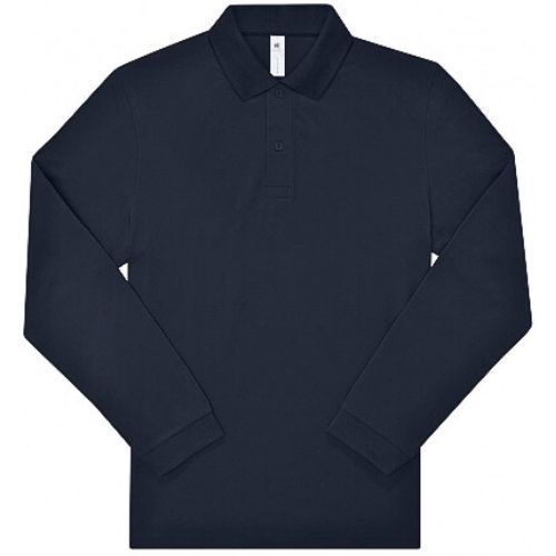 MAJICA POLO B&C SAFRAN DUGI RUKAV NAVY L