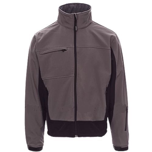 JAKNA SOFTSHELL PAYPER STORM STEEL GREY/BLACK L