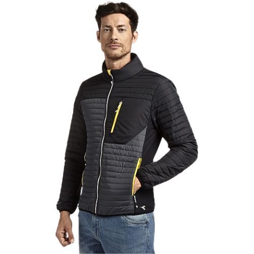 JAKNA DIADORA LIGHT COLOR BLOCK CRNO SIVA XL