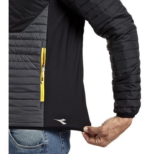 JAKNA DIADORA LIGHT COLOR BLOCK CRNO SIVA XL