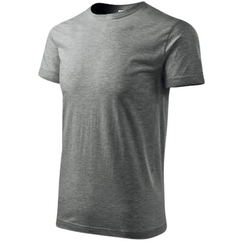 MAJICA T-SHIRT ADLER BASIC 129 TAMNO SIVA MELANŽ S