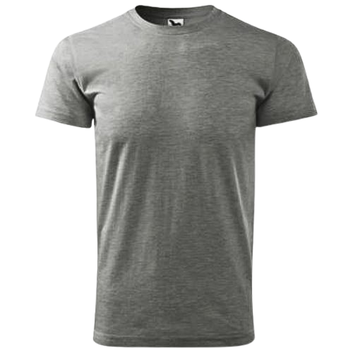 MAJICA T-SHIRT ADLER BASIC 129 TAMNO SIVA MELANŽ S