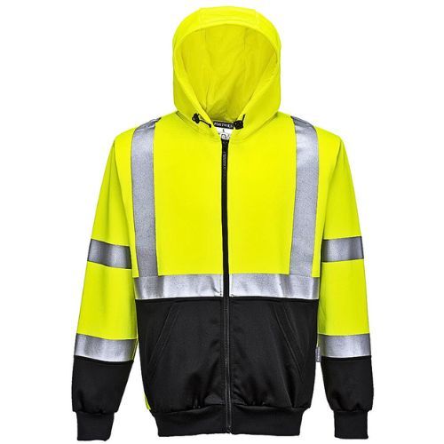 MAJICA HI VIS SA KAPULJAČOM TWO TONE ZIP B315 ŽUTA L