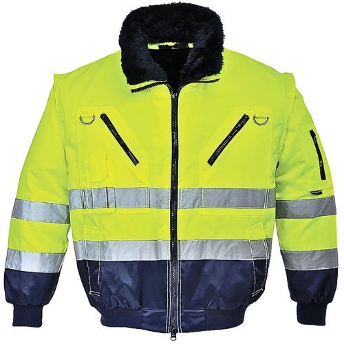 JAKNA HI VIS 3U1 PILOT PJ50 ŽUTO/T.PLAVA L