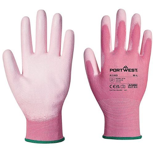 RUKAVICE PU PALM A120 CRNE L