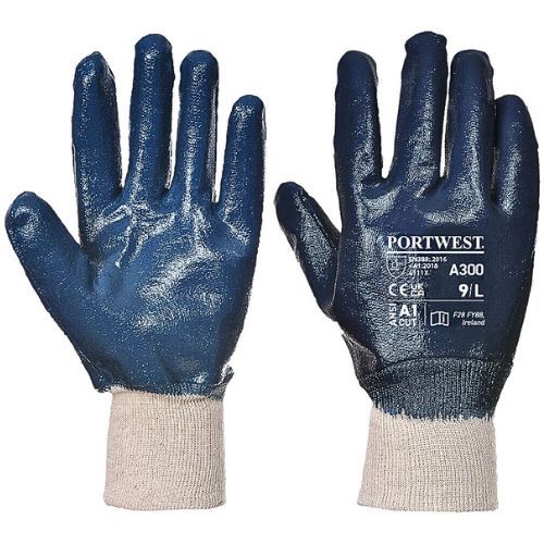 RUKAVICE NITRILE KNITWRIST A300 T.PLAVE XXL