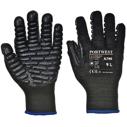 RUKAVICE ANTIVIBRACIJSKE A790 CRNE XL