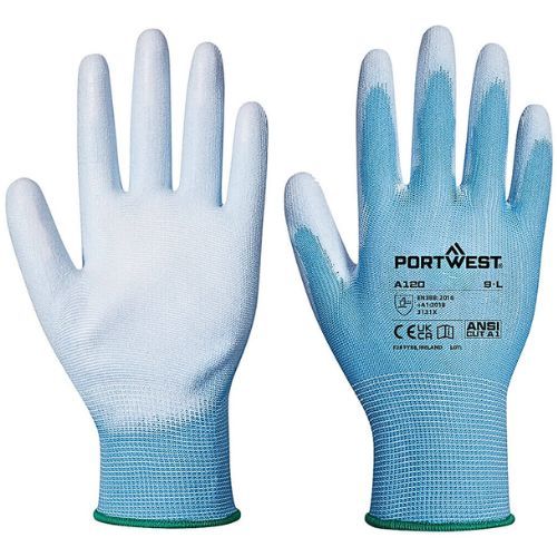 RUKAVICE PU PALM A120 PLAVE XL