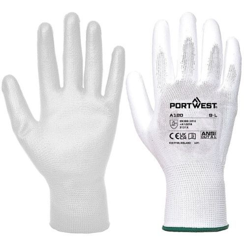 RUKAVICE PU PALM A120 BIJELE M