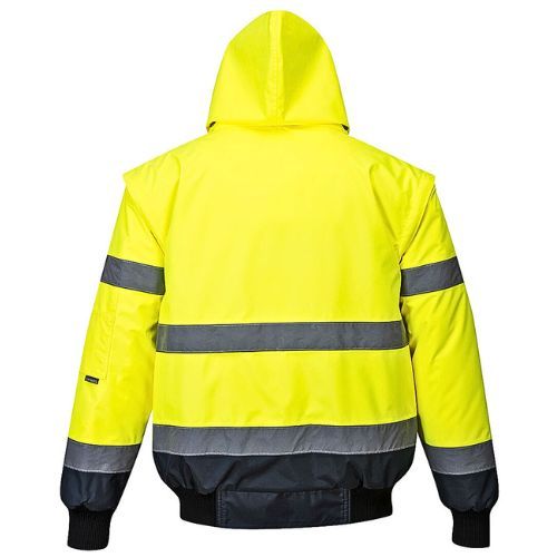 JAKNA HI VIS 3U1 BOMBER C465 ŽUTA/T.PLAVA XXXL