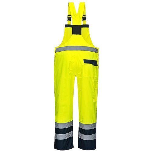 HLAČE TREGER VISOKE VIDLJIVOSTI CONTRAST ŽUTO/T.PLAVE L