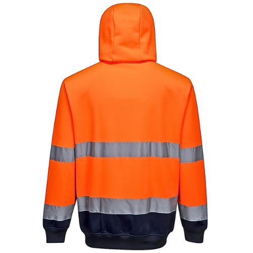 MAJICA HI VIS SA KAPULJAČOM TWO TONE B317 NAR/PLAVA XXL