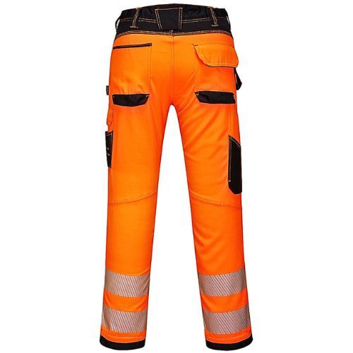 HLAČE VISOKE VIDLJIVOSTI WORK PW3 340 NAR/CRNE 52/36"