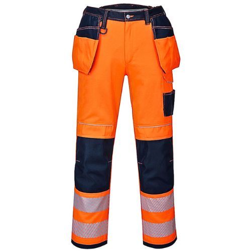 HLAČE HI VIS HOLSTER WORK T501 NAR/PLAVE 52/36"