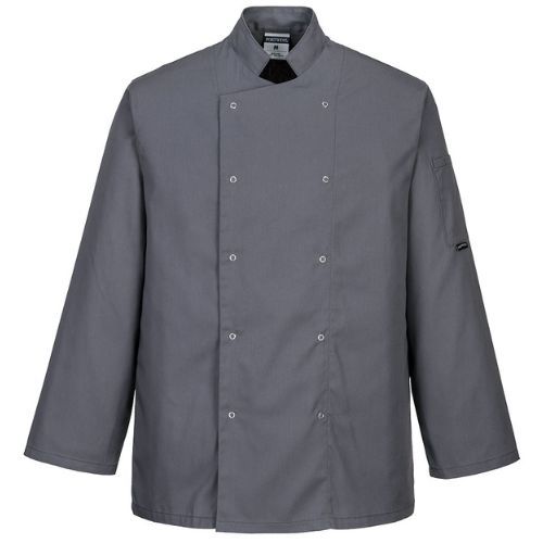 BLUZA KUHARSKA SUFFOLK C833 SIVA M