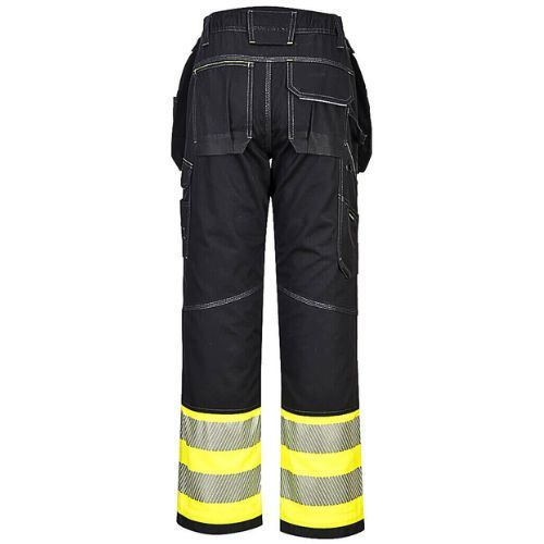 HLAČE VISOKE VIDLJIVOSTI WORK PW3 307 ŽUTO/CRNE 42