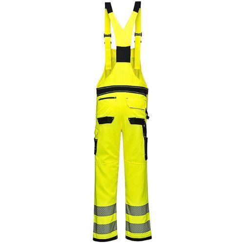 HLAČE TREGER VISOKE VIDLJIVOSTI WORK PW344 ŽUTO/CRNO M