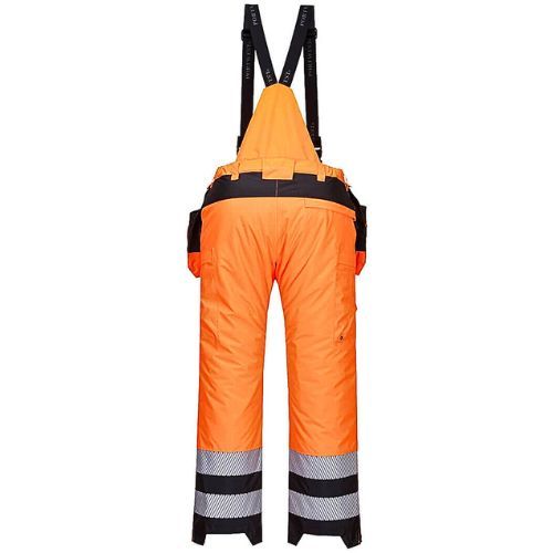 HLAČE TREGER HI-VIS PW351 NARANČASTO/CRNO PODSTAVLJENE XL