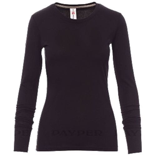 MAJICA T-SHIRT LS PAYPER PINETA BLACK LADY XL
