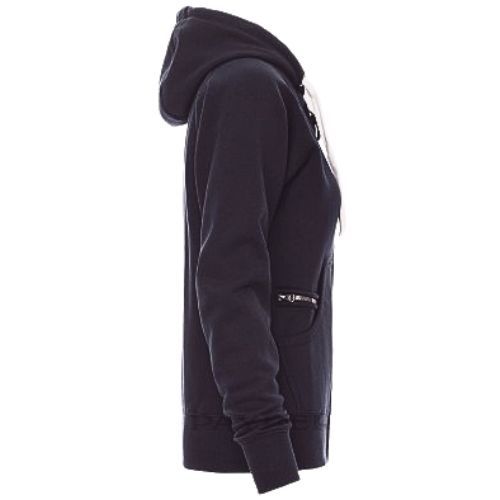 HOODIE FZ PAYPER DALLAS+ NAVY LADY M