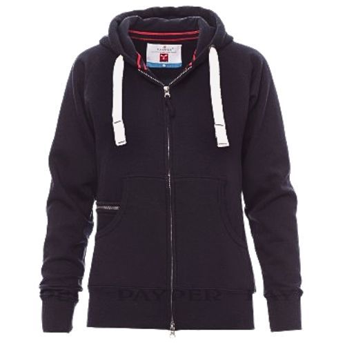 HOODIE FZ PAYPER DALLAS+ NAVY LADY M