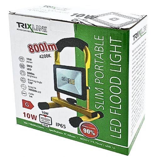 REFLEKTOR LED 10W S POSTOLJEM 4200K IP65