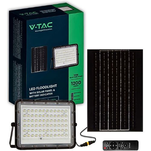 REFLEKTOR LED SOLARNI S DALJINSKIM UPRAVLJAČEM 15W 4000K