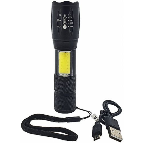 SVJETILJKA LED RUČNA PUNJIVA ALU 210 lm