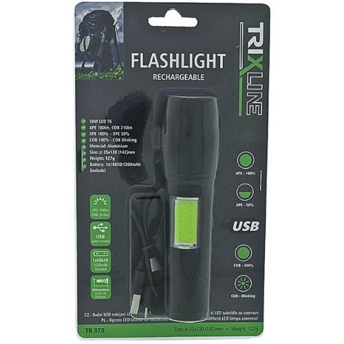 SVJETILJKA LED RUČNA PUNJIVA ALU 210 lm