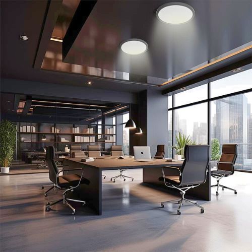 SVJETILJKA STROPNA 20W 1980LM 230MM CRNA