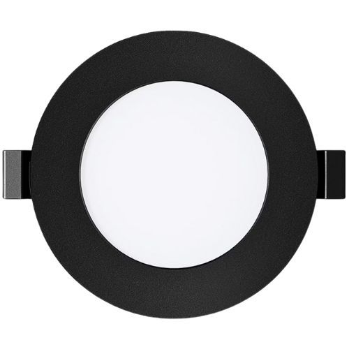 PANEL LED 4W 280LM OKRUGLI CRNI