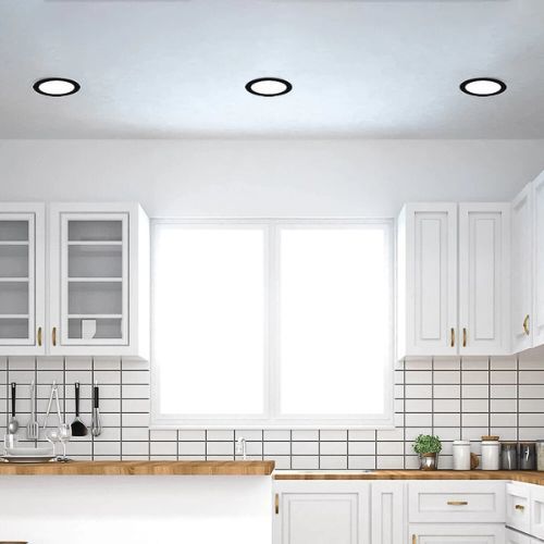 PANEL LED 4W 280LM OKRUGLI CRNI