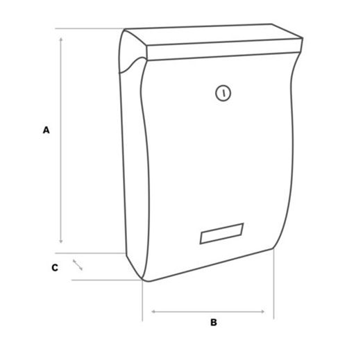 ORMARIĆ POŠTANSKI ELEGANT BIJELI