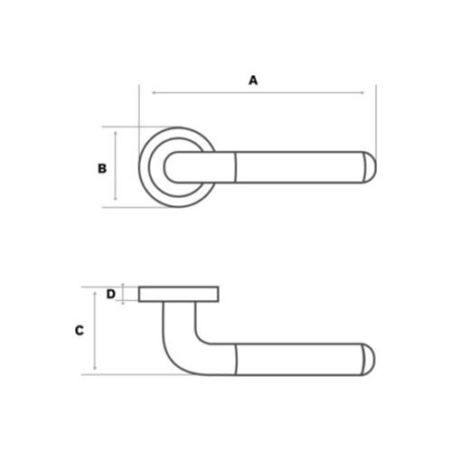 KVAKA BI-COLOR V NI/CR ROZETA KLJUČ