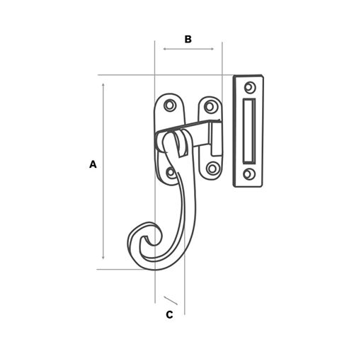 ZASUN KOVANI BMS-031 SA ZATVARAČEM