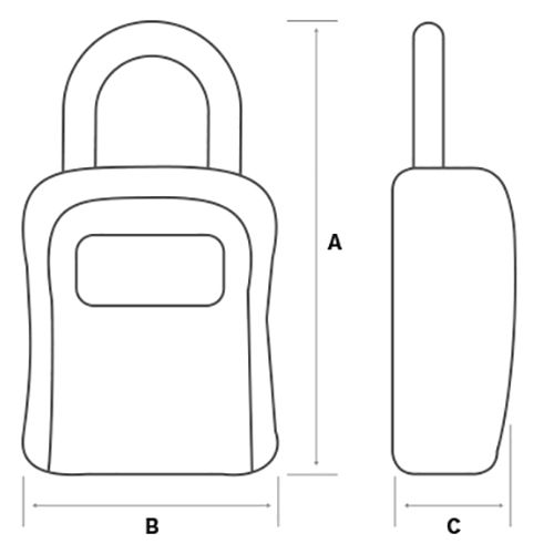 SEF ZA KLJUČEVE K171 S ALKOM CRNI