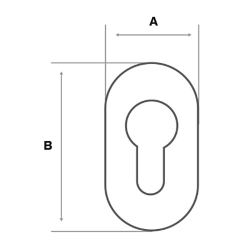 ROZETA PVC ZA CILINDAR SIVA