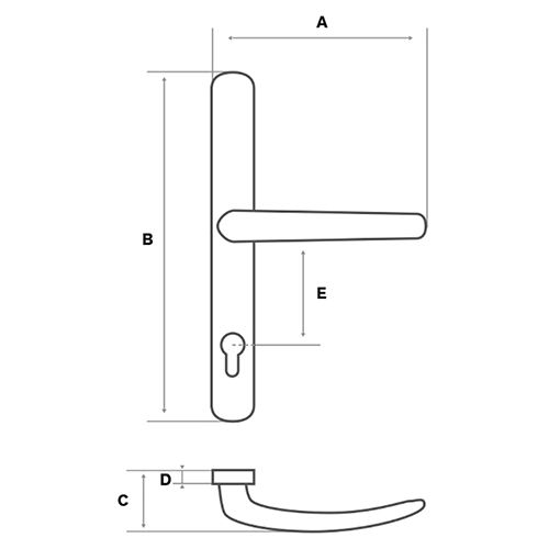 KVAKA MERS BIJELA ZA PVC