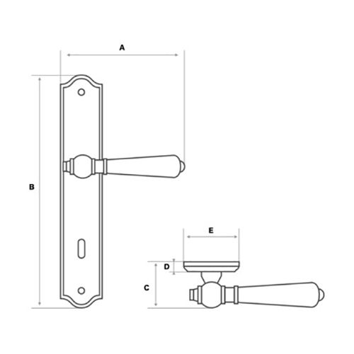 KVAKA CASTLE ANTRACIT ŠTIT KLJUČ