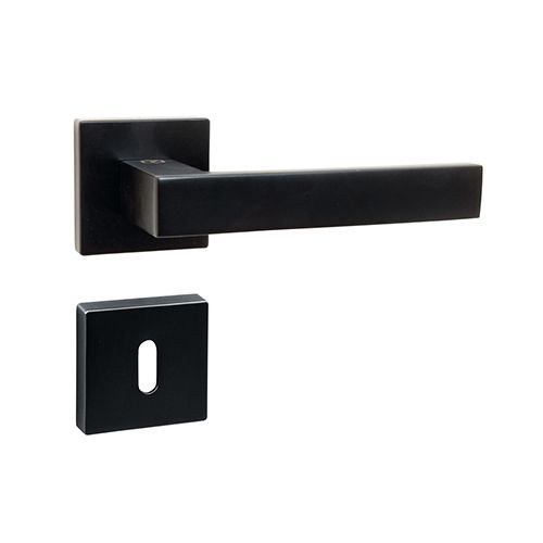 KVAKA QUADRO CRNA MAT KVADRATNA ROZETA KLJUČ