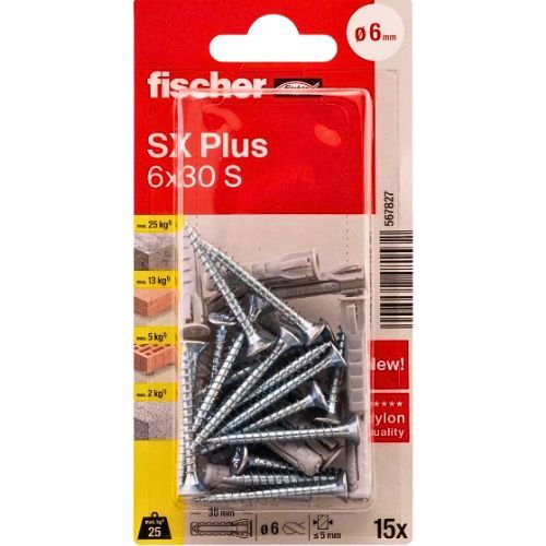 TIPLA+VIJAK SX PLUS 6X30 15/1