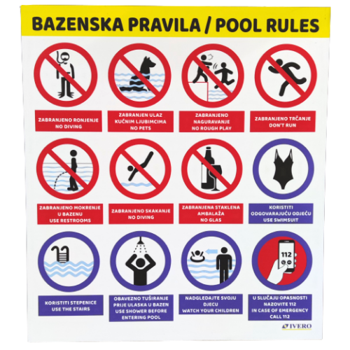 OZNAKA UPOZORENJA ZA KUPALIŠTE