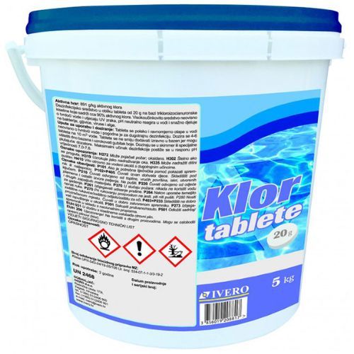 IVERO TABLETA 20g KLOR 5KG