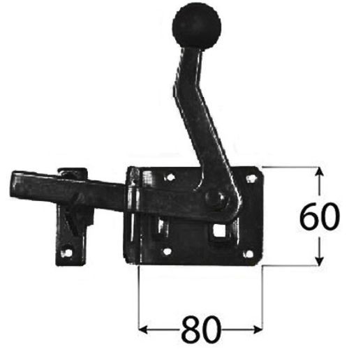 ZASUN BRAVA CRNA DMX 100X80MM-86122