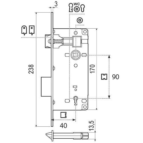 BRAVA AGB 6.5 KLJUČ