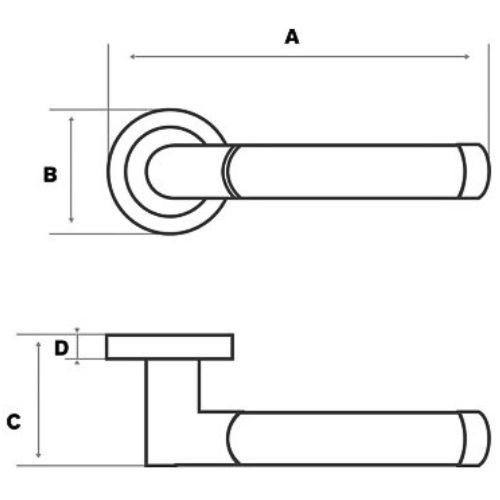 KVAKA BI-COLOR II NI/CR ROZETA KLJUČ